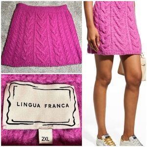 Lingua Franca Rebel Rebel Chunky Knit Handmade Skirt; Alpaca & Merino - 2XL